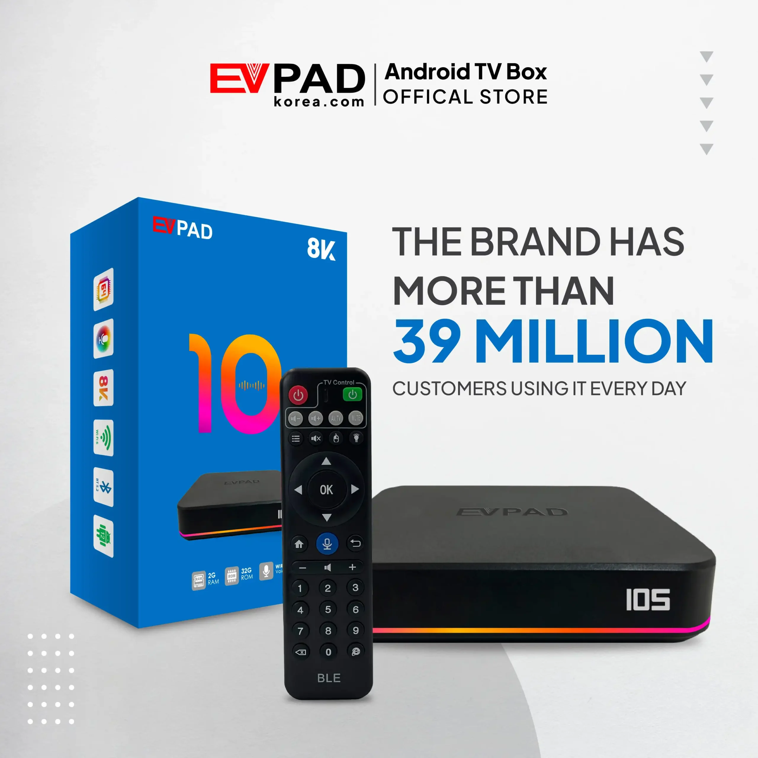 EVPAD 10S 안드로이드 TV 박스